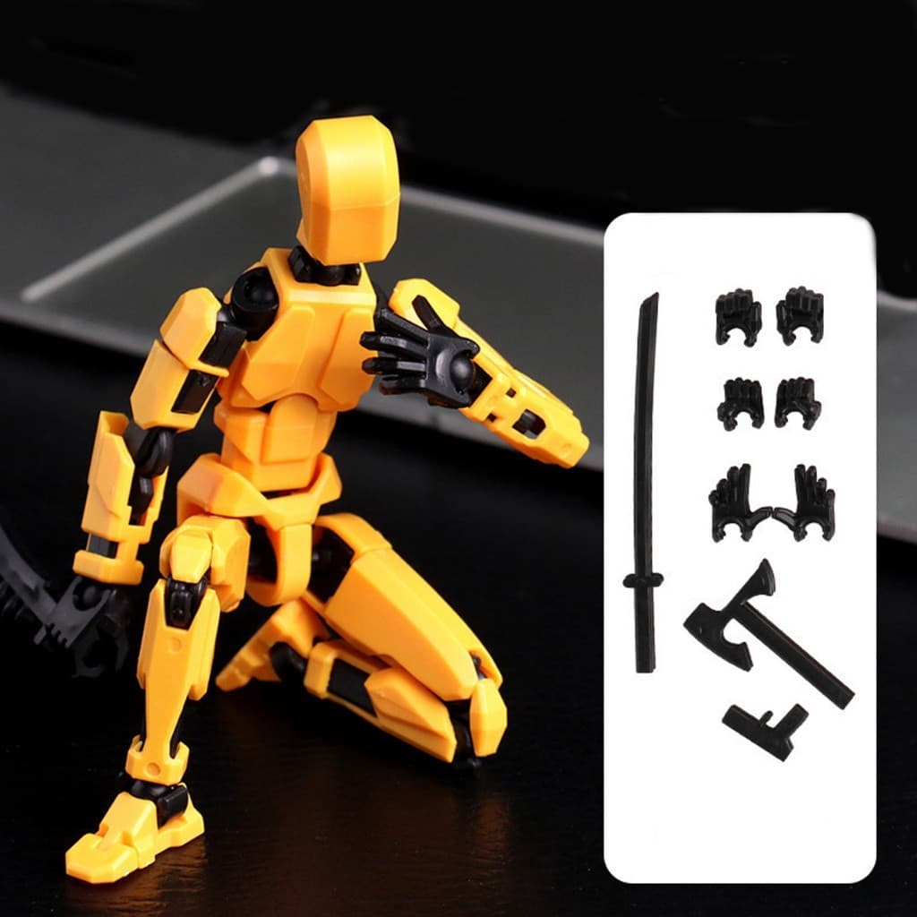 Boneco Dummy 13 Brinquedo Robô Multiarticulado com acessórios - Dummy com espada e machado