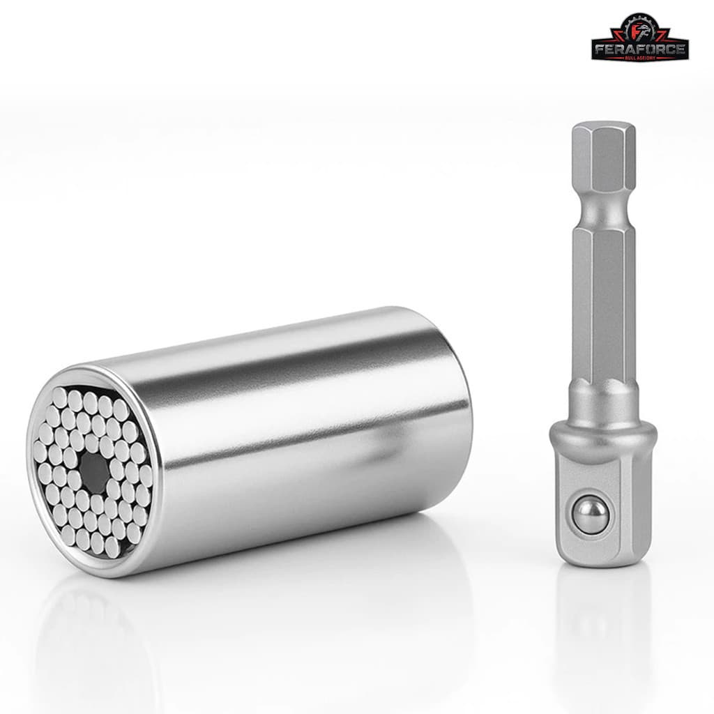 Chave Soquete Universal 7-19mm para Furadeira Catraca Rápida Multifuncional Fácil e Prática