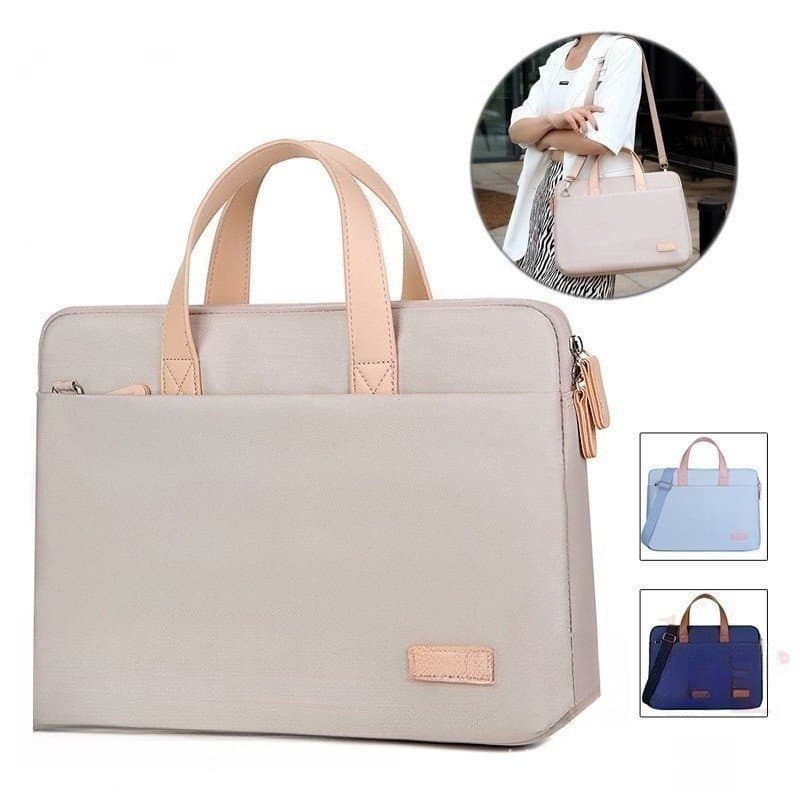 13 bolsa impermeável de 14 polegadas para laptop de 15,6 polegadas bolsa de ombro feminino