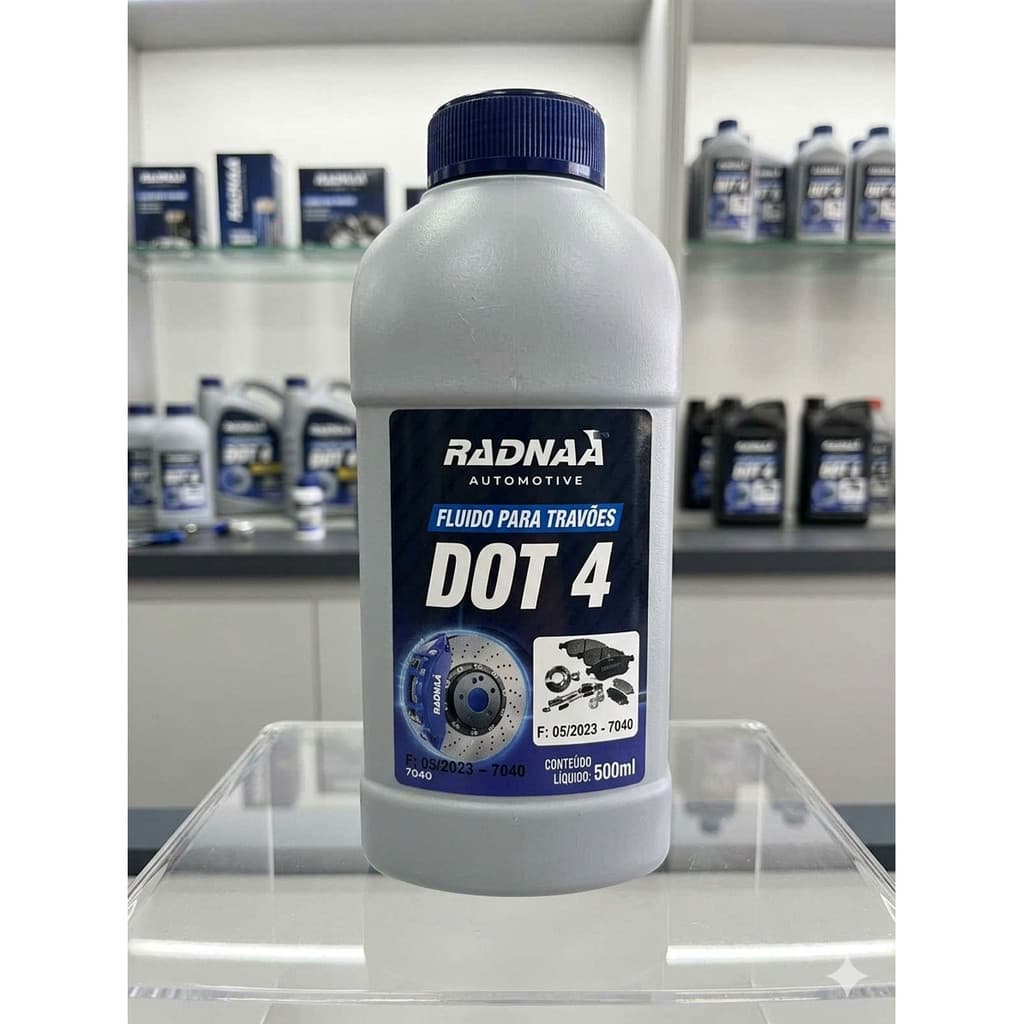 Fluido De Freio Radnaq Dot 4 500ml Original  Máxima Segurança e Performance para seu Carro ou Moto