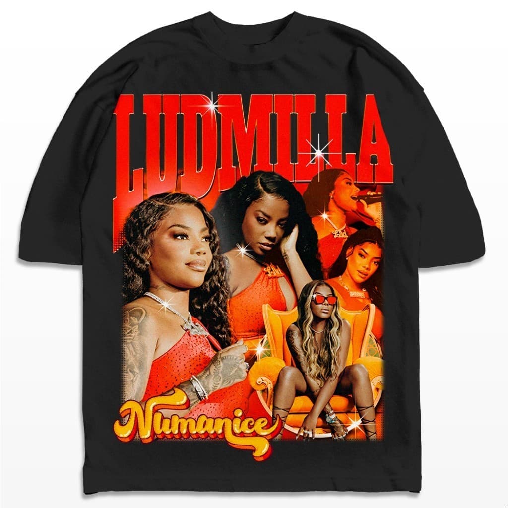 Camiseta  Ludmilla Numanice Cantora Funk Pop Camisa Unissex UNISSEX 100% algodão