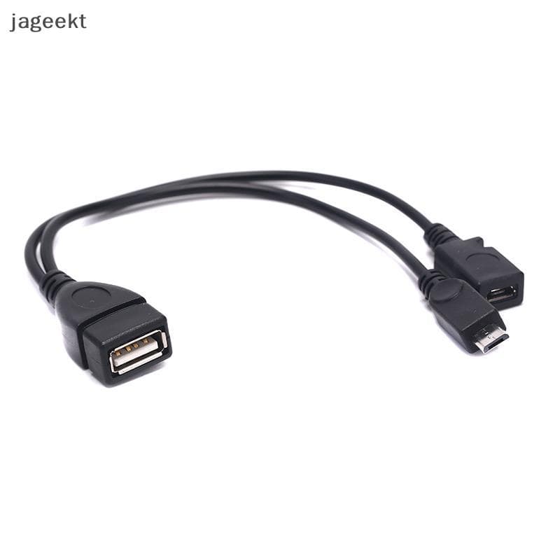 [jageekt] OTG Power Splitter Y Cabo Micro USB Macho Para Um Fêmea Adaptador BR