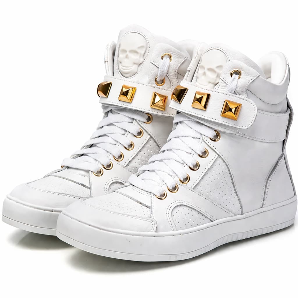 Tênis Botinha Academia Feminino Couro Cano Alto Treino Musculação Sneaker