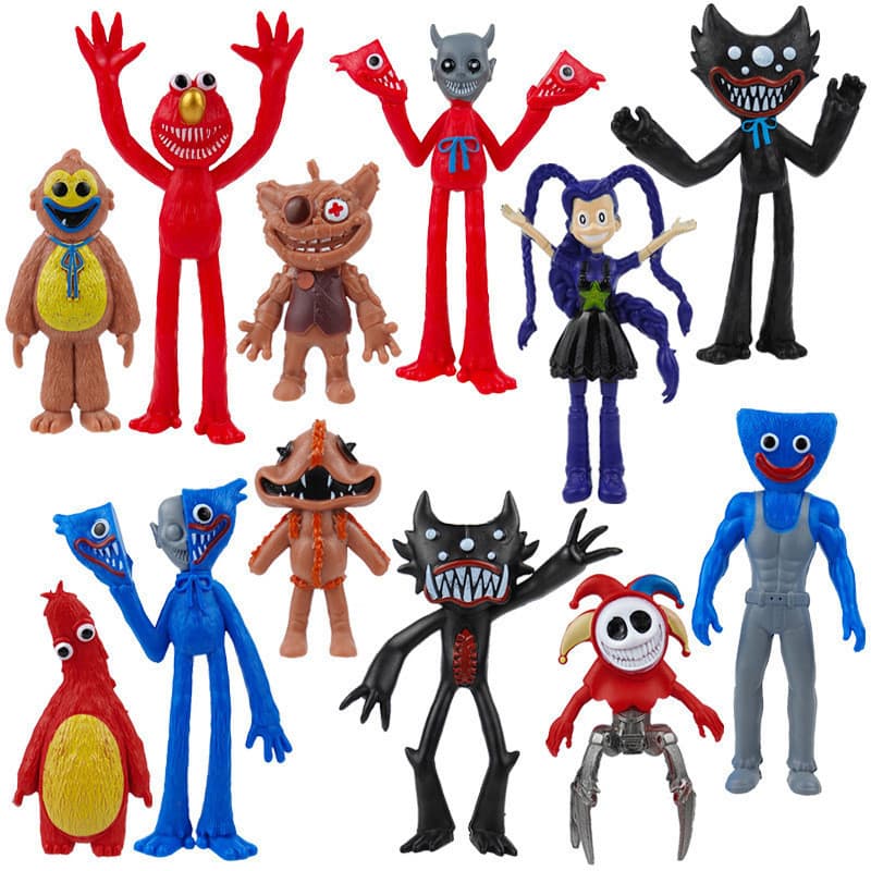 Conjunto de 5 Figuras de Ação Poppy Playtime, Modelo de Jogo Poppy, Brinquedos Decorativos, Presentes para Fãs