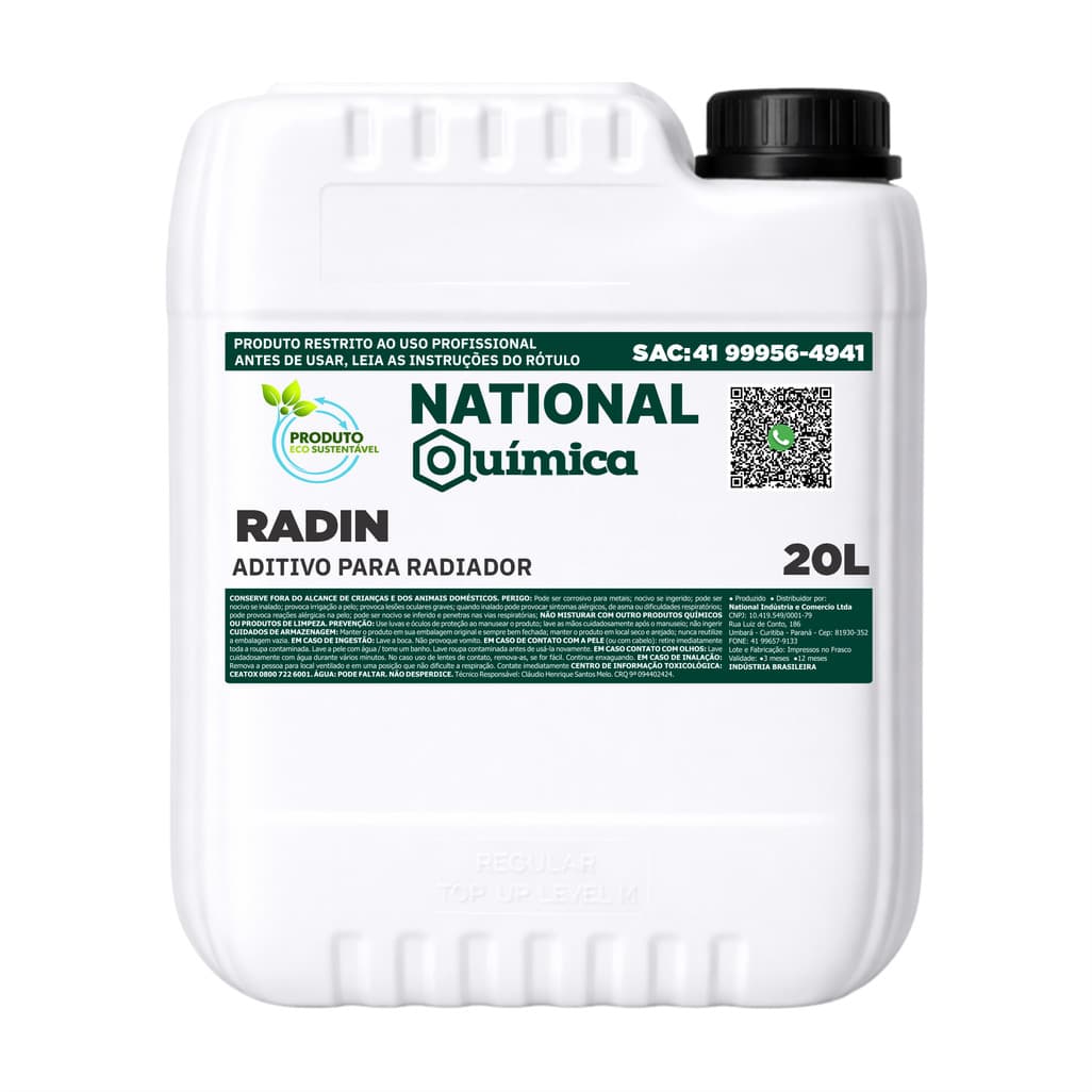 Aditivo para Radiador 20 L Radin National Química