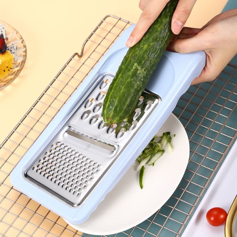 Cortador criativo de aço inoxidável, fatiador Manual, cortador de vegetais, ralador, alimentos complementares, aparelho