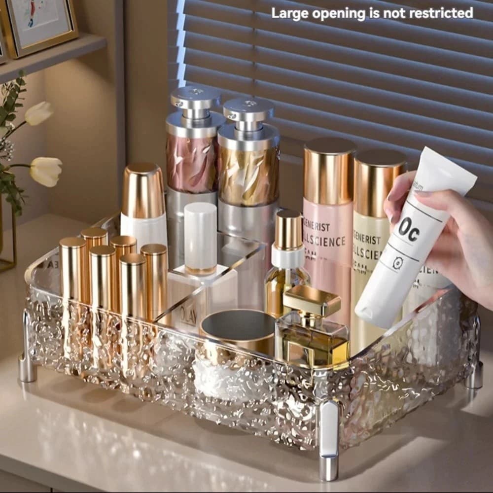 Organizador de Maquiagem Acrílico Luxo Transparente Porta Batom Perfume Skincare Penteadeira