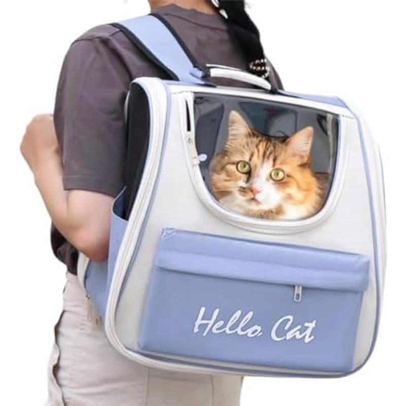 Porta-Mochila Espaçoso Para Gatos , Portátil , Grande Espaço Animais De Estimação , Gatinho & amp ; Cães Pequenos Até 15