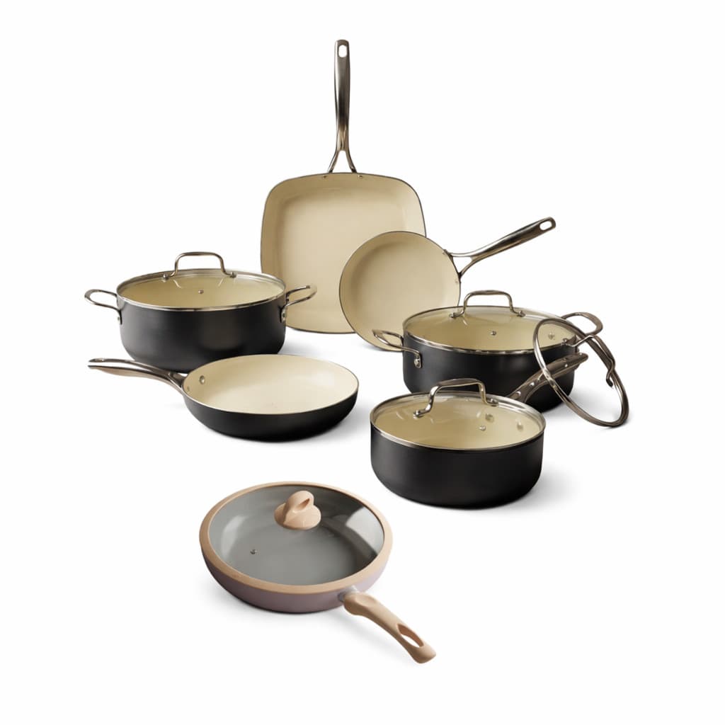 Jogo de Panelas 6 Peças Navy + Frigideira Wok 28cm Baesh