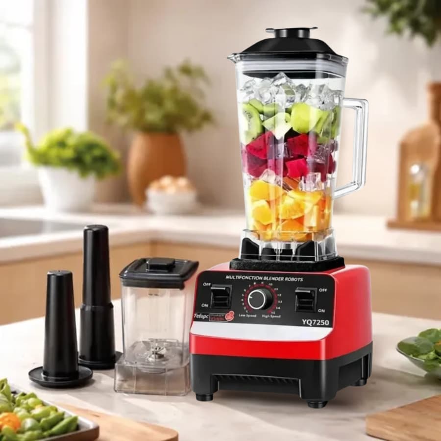 Triturador de Alimentos Liquidificador Industrial 1500W 2L Profissional Alta Potência Copo Inox Bivolt