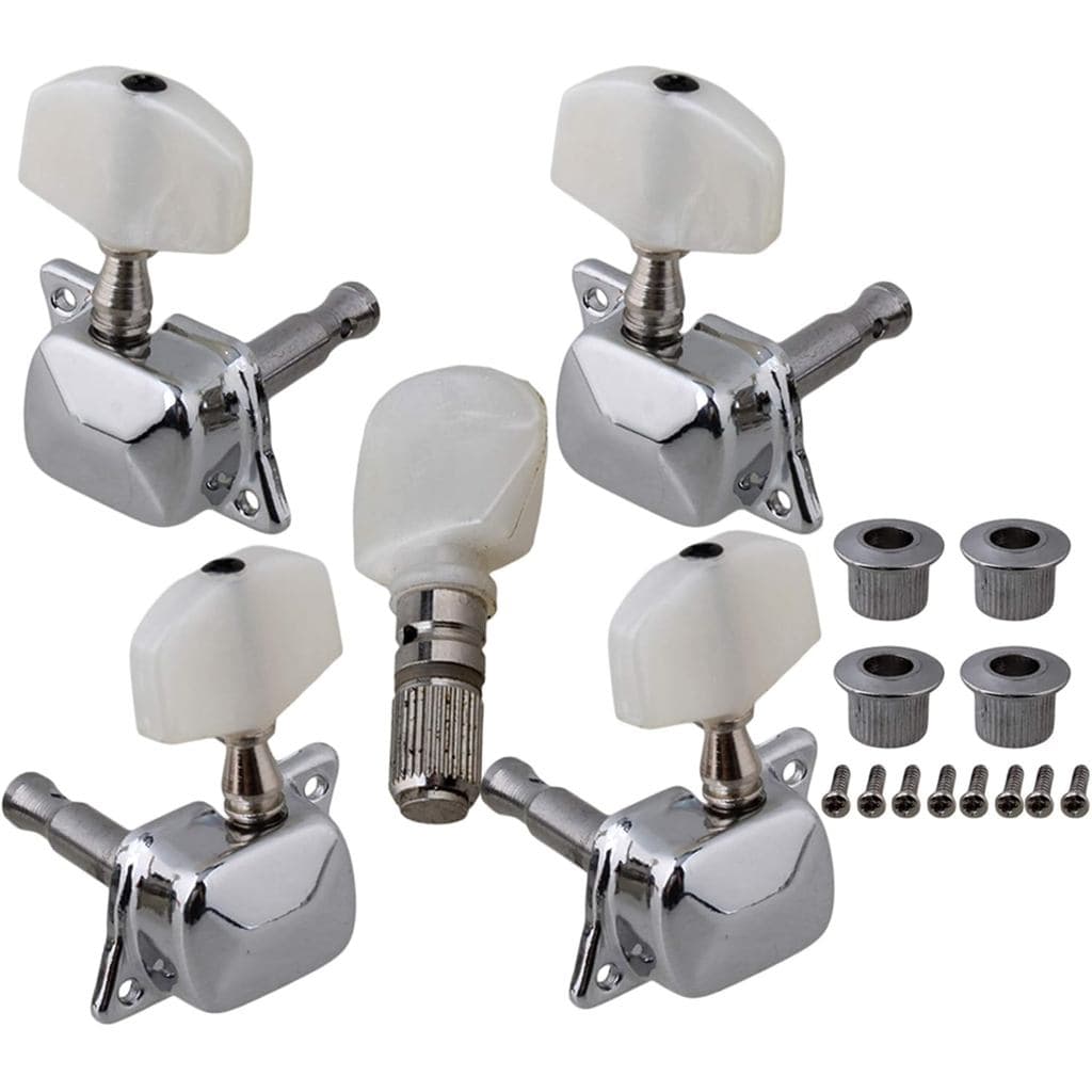 Cabeça de Afinação Semicerrada BQLZR para Banjo com Bucha, Peças para Guitarra
