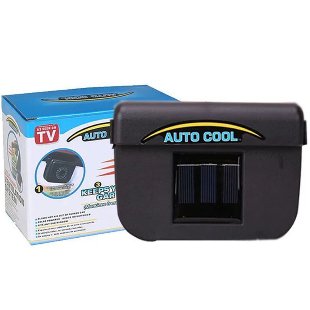 Ventilador Automotivo Energia Solar Janela Veiculo Carro Auto Cool da Tv