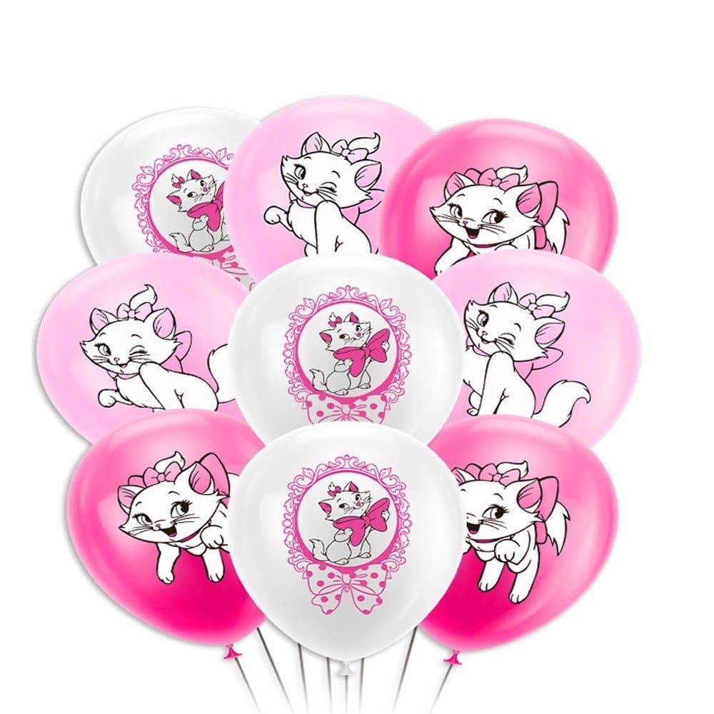 Kit 10 Balões Aristocats Gata Marie 🎀 | Decoração Festa Aniversário