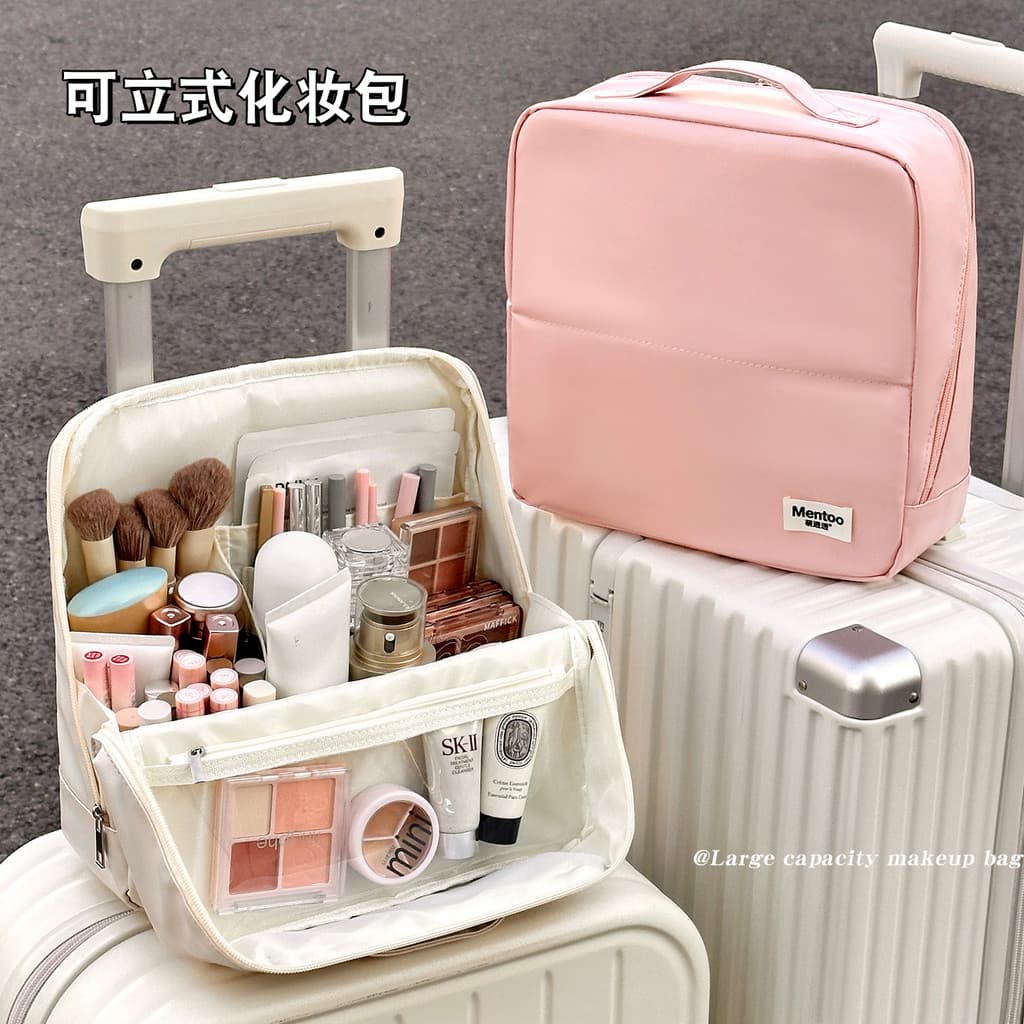 Saco cosmético Vertical grande capacidade integrado portátil passeio bagagem viagem à prova dwaterproof água portátil pa