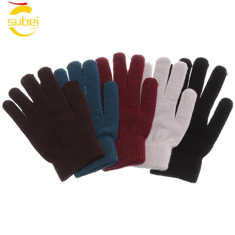 SUBEI Lã Tricotada Térmica Aquecedor De Pulso Inverno Quente Mulheres Mittens