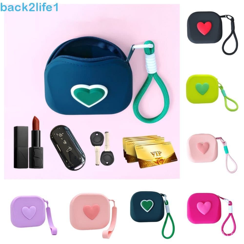 Bolsa De Armazenamento Quadrada BACK2LIFE1 , Moedas À Prova D'água De Silicone , Mini Portátil Para Chave De Gotejamento