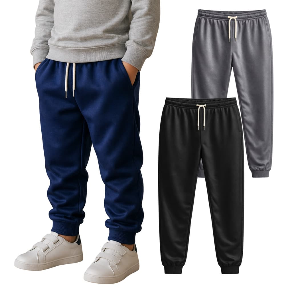 Kit 2 Calças Infantil Juvenil Masculina Com Bolsos 10 Ao 16 || Estilo Cargo Casual Premium