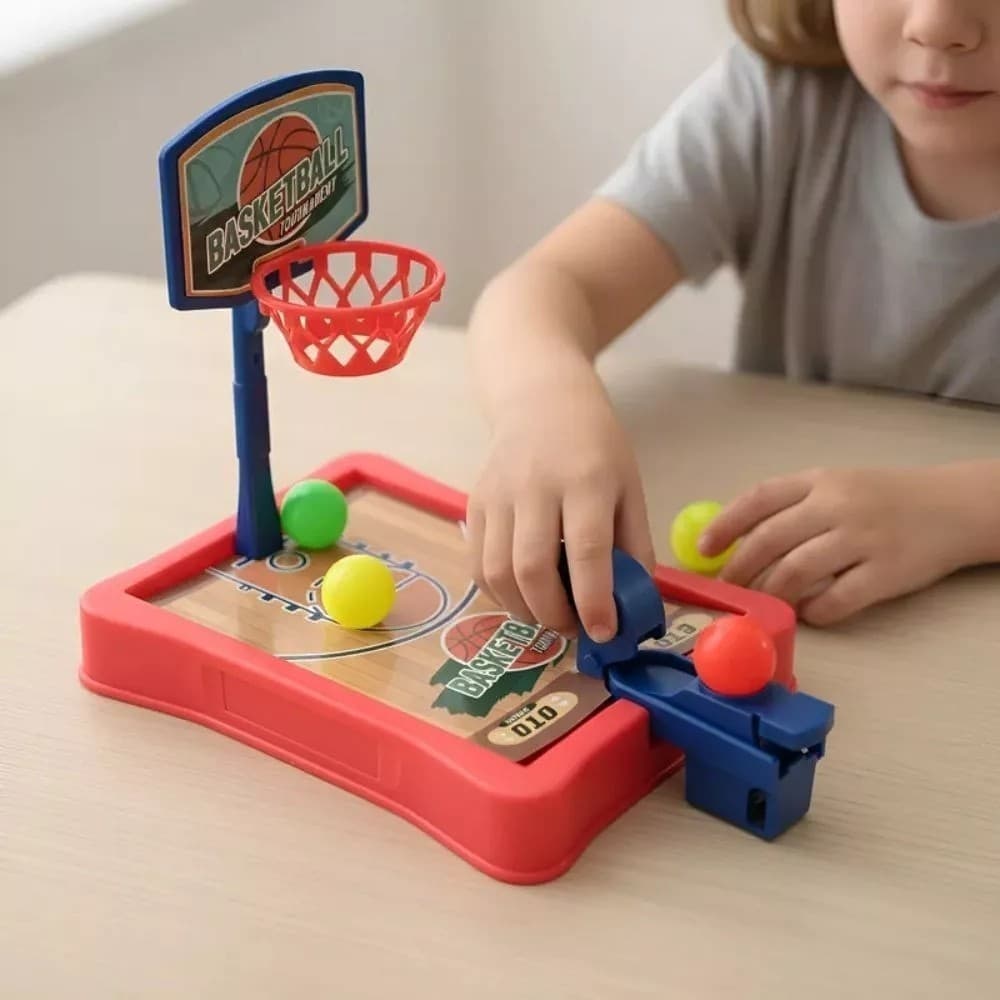 Arena Mini Basquete Mesa Brinquedo Criança Cesto Bola Arremesso Jogo