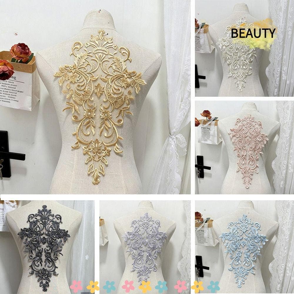 BEAUTYHOMEBR Patches De Flores Bordadas , Acessórios De Roupas Apliques De Bordado Artesanais