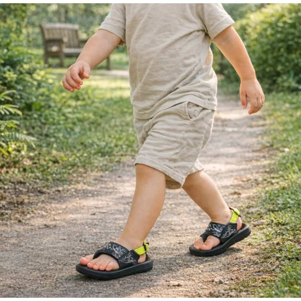 Chinelo Baby Menino Elástico Anatômico Confortável Prático