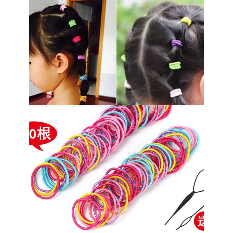 Crianças faixas de borracha não machucam o cabelo meninas Headbands coreano acessórios para o cabelo Do bebê laço de cab