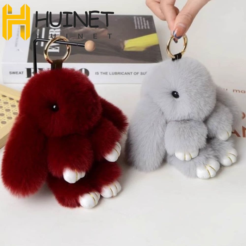 Chaveiro De Coelho HUINET Pluff , Boneca Morto Fofa E Moderna , Fofo De Pele Suave De 18 Cm