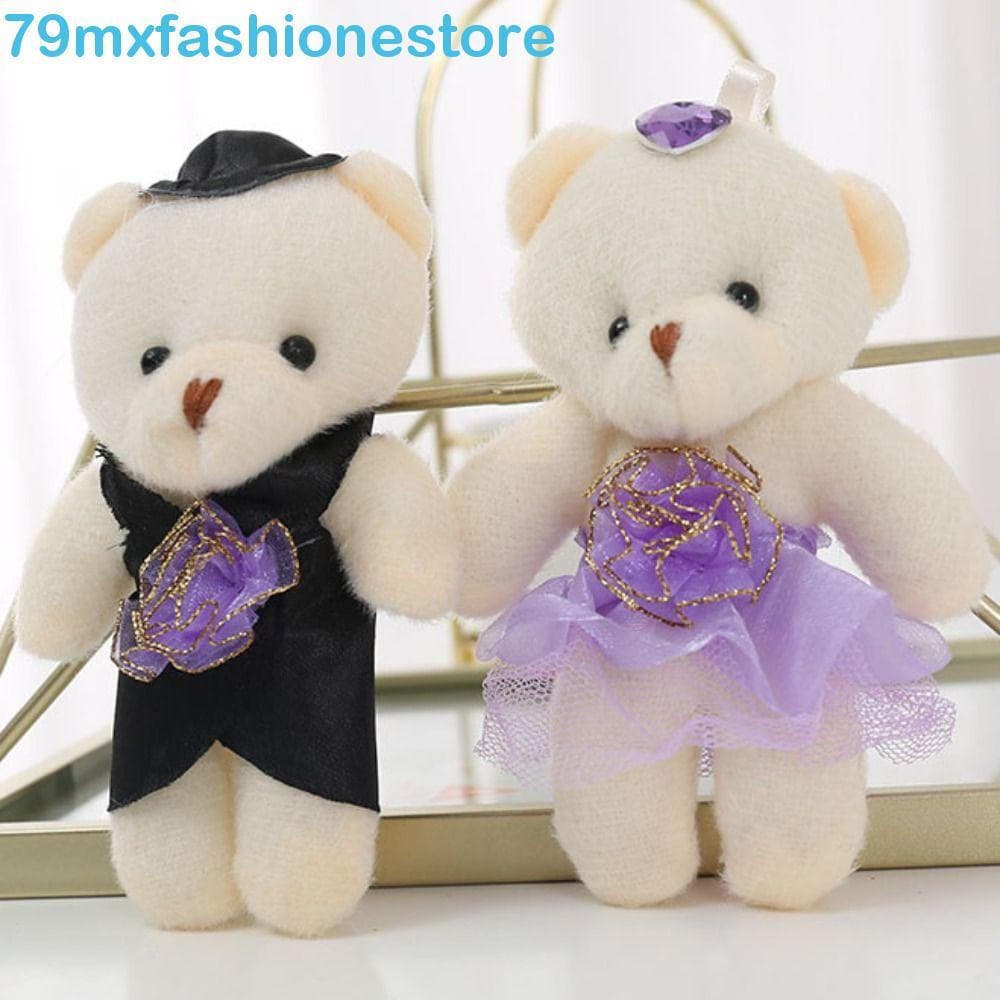 MXFASHIONESB 12 Pçs/Saco Mini Buquê De Flores De Urso , Brinquedos De Espuma De Pelúcia Diy De Desenho Animado , Boneca