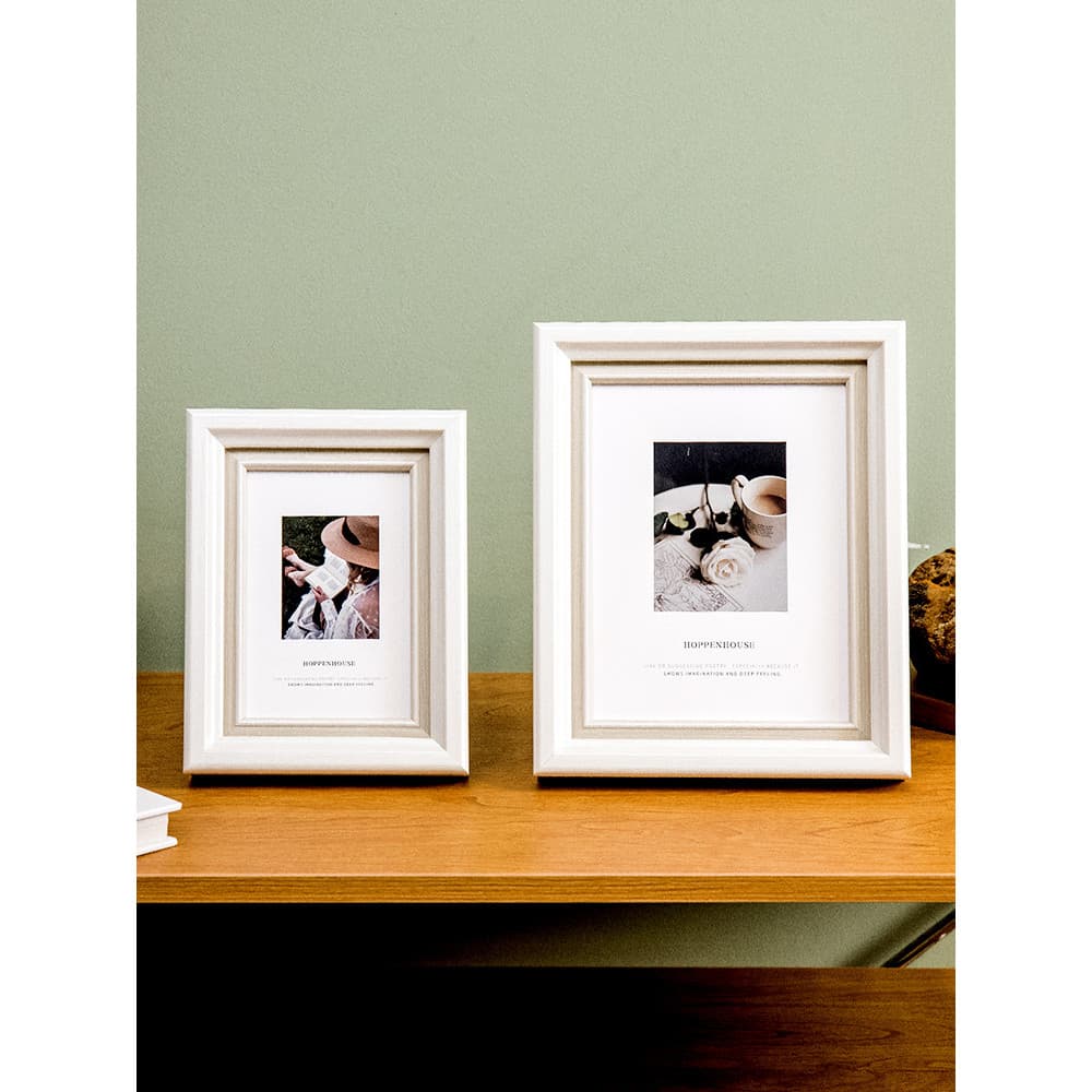 Moldura francesa simples para fotos Mesa giratória Sensação de alta qualidade 20 27 33 cm Moldura para fotos de casament