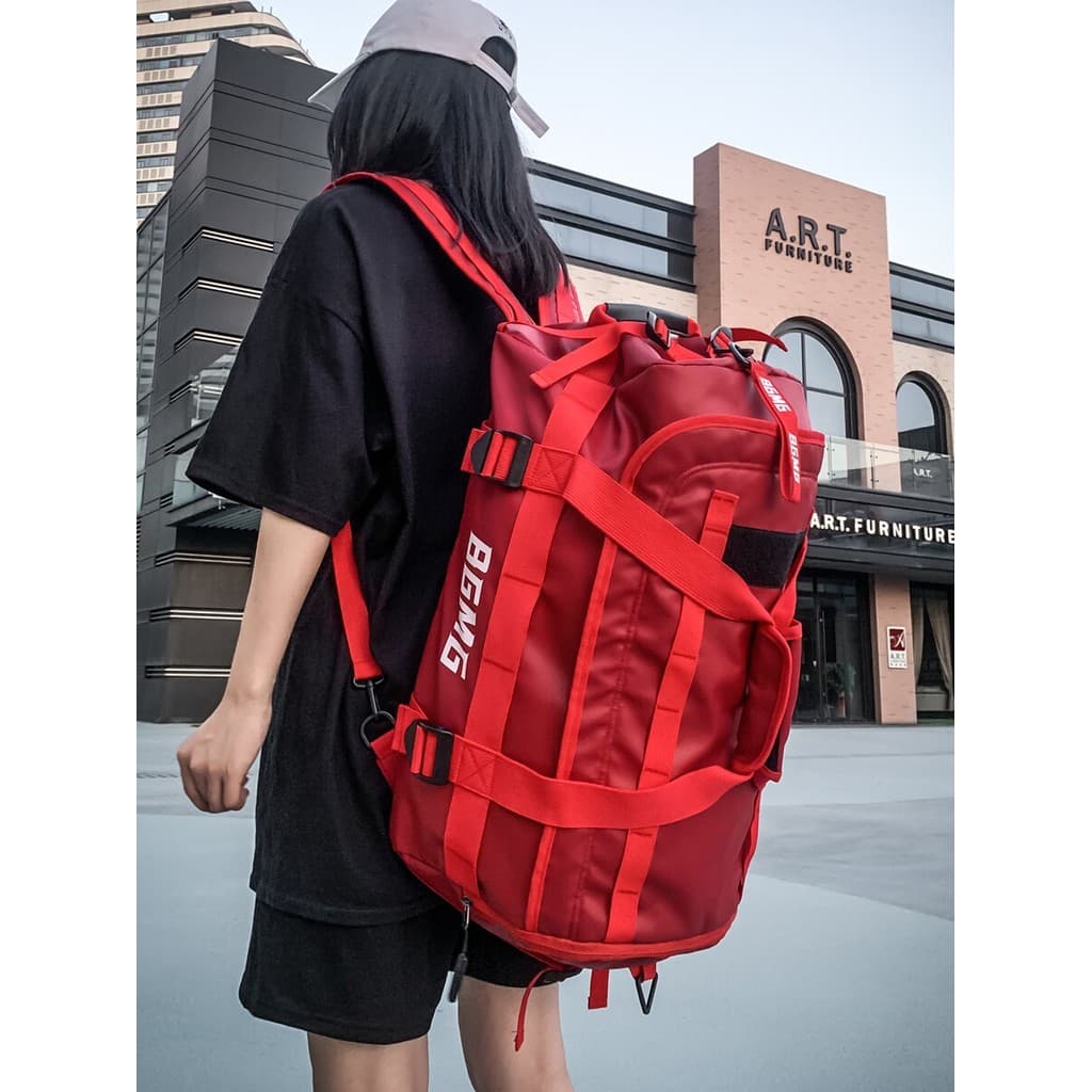 Mochila esportiva saco de ginásio feminino mochila multifuncional mochila grande capacidade viagem de negócios dupla uti