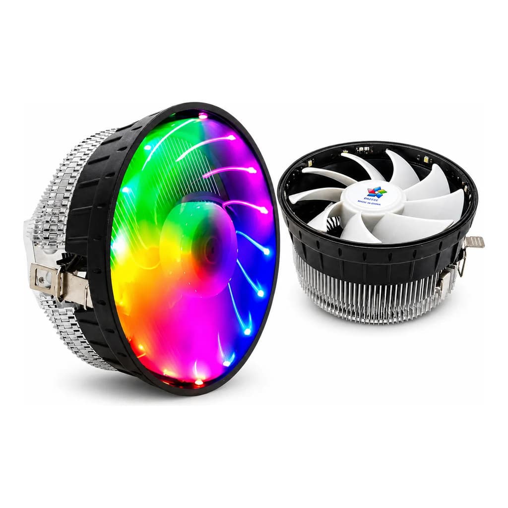 Cooler Cpu Dukie Rgb Fixo Airflow Intel Amd Universal Dk-64 775 1150 1151 1155 Am3+ Am4 Alta Velocidade