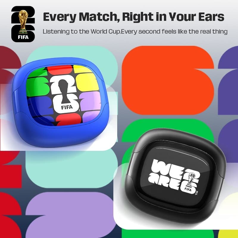 FIFA-F26E09 Copa do Mundo Edição Comemorativa Fone de Ouvido Bluetooth Sem Fio V6.0 Tradução Fone de Ouvido Tradução em