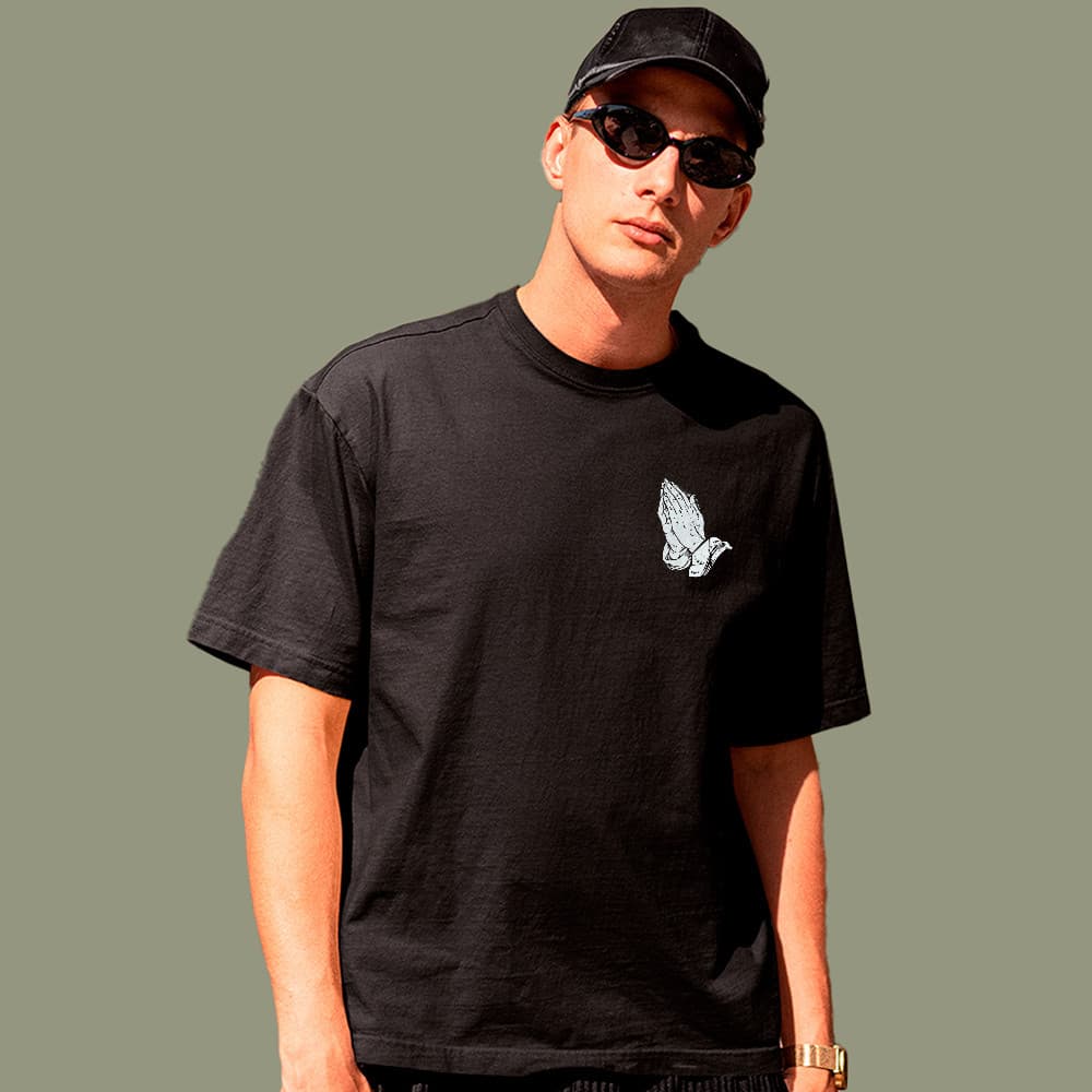 Camiseta Básica Only God Fé Estilo Streetwear Casual