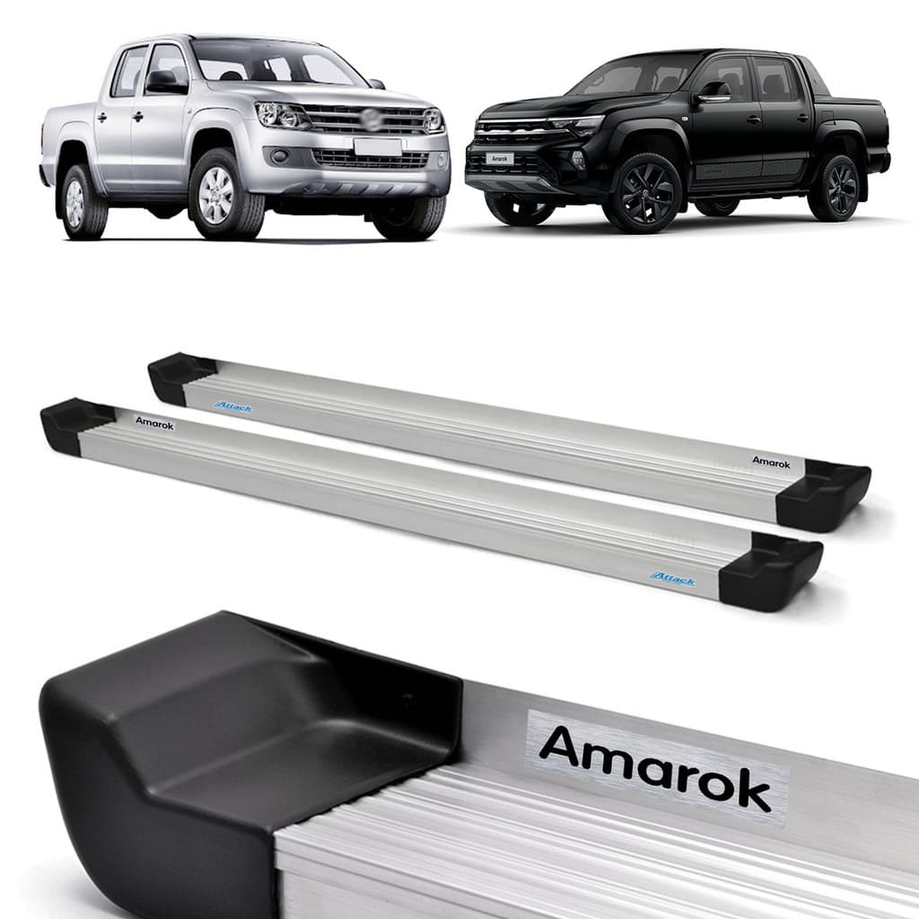 Estribo Prime Amarok 2010/... Cabine Dupla Natural
