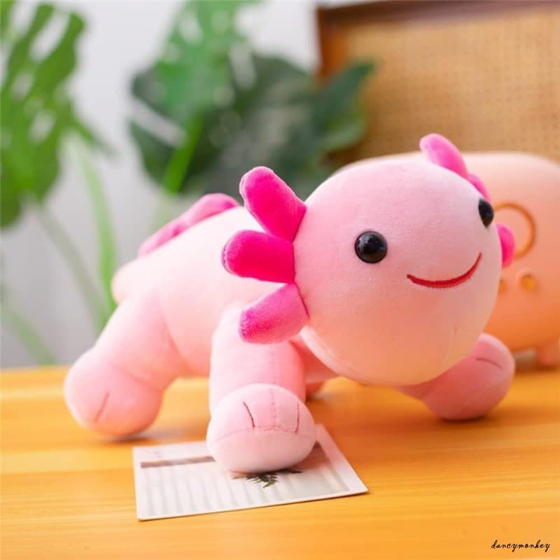 Brinquedo De Pelúcia De Salamandra Colorido Fofo-Boneca Com Posição Deitada Para Presente