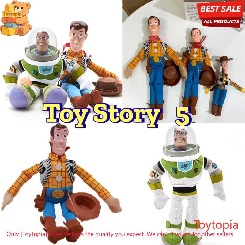 Toy Story Boneca De Pelúcia Macia Woody Buzz Lightyear Personagens Bonito Presente Colecionável Para Fãs De Crianças