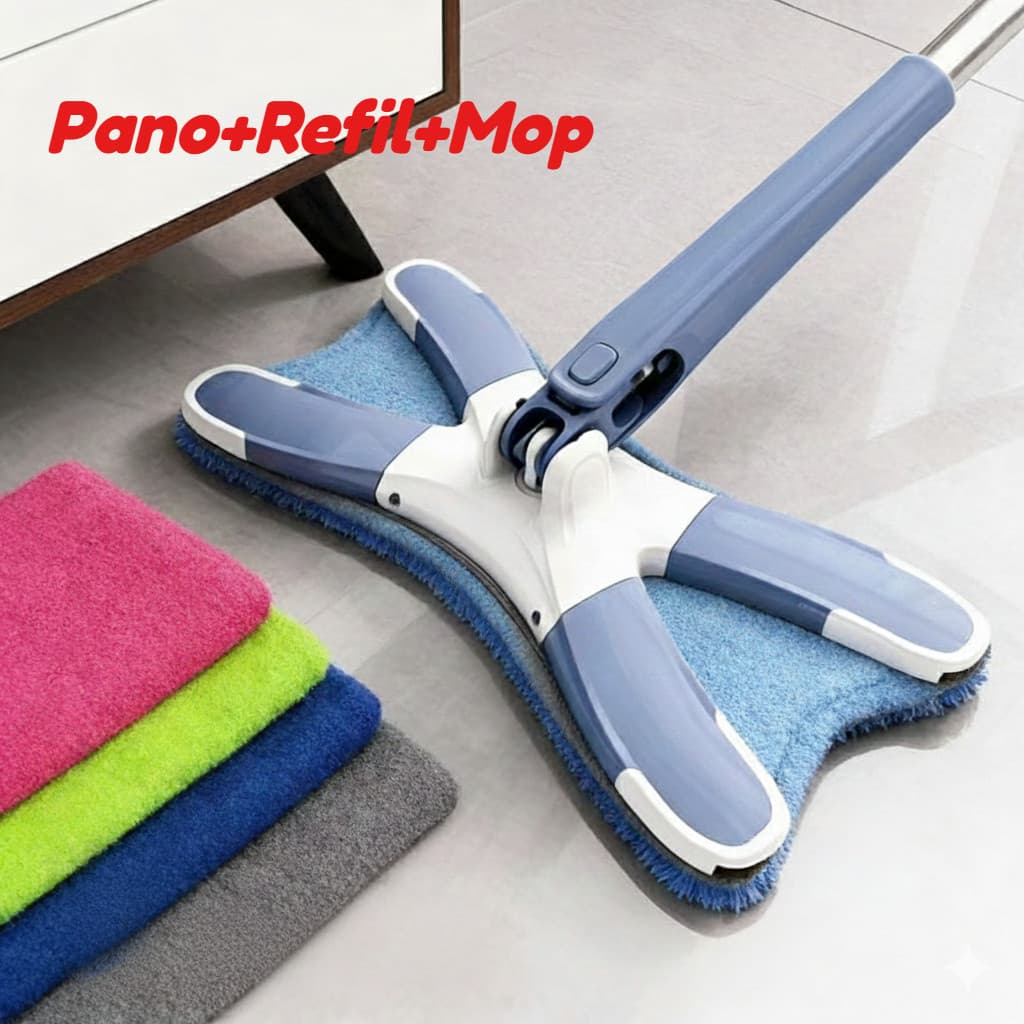 Kit Twist Mop Lava e Seca Borboleta | Conjunto Completo com Refis Extra para Limpeza Residencial