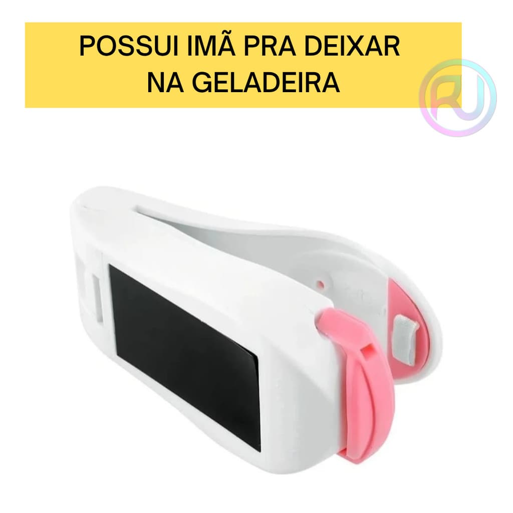 Mini Seladora de Embalagem Plástico Portátil Manual Pilha para Sacos Cozinha Alimentos Prático