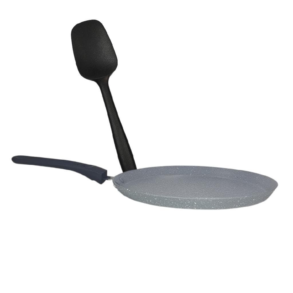 Panquequeira E Tapioqueira Fundo Indução Revestimento Cerâmico 22cm Wolff + Espátula Silicone