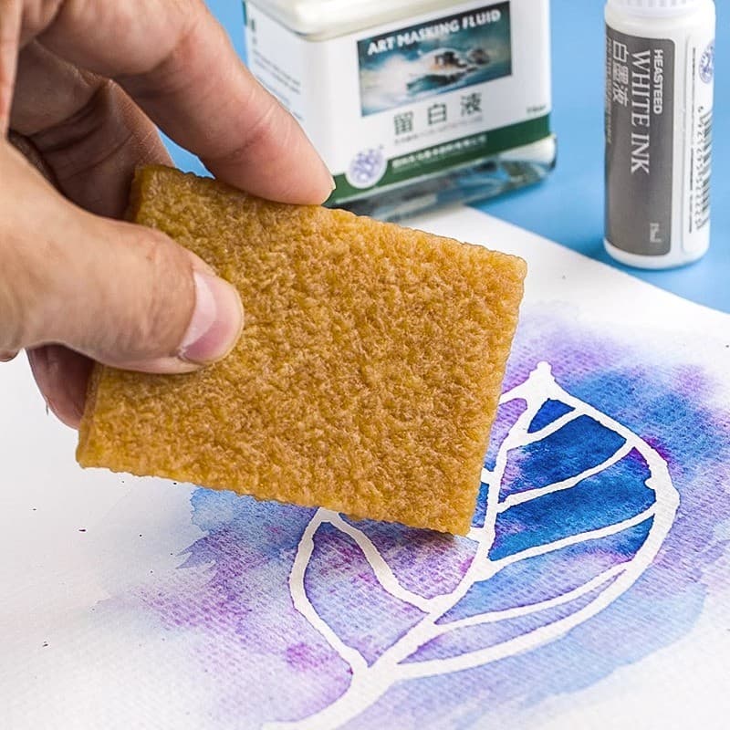 Aquarela branqueamento líquido branqueamento cola limpeza especial limpar pele de porco cola aquarela pintura branqueame