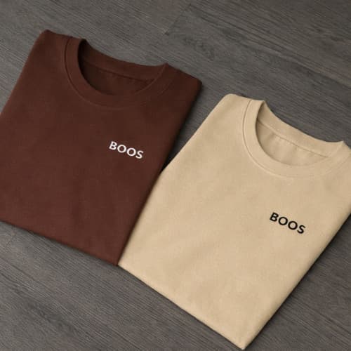 Kit 2 Camisetas Masculinas 100% Algodão Confortável Manga Curta/Gola Redonda/Casual/Dia a Dia Várias Cores Unissex