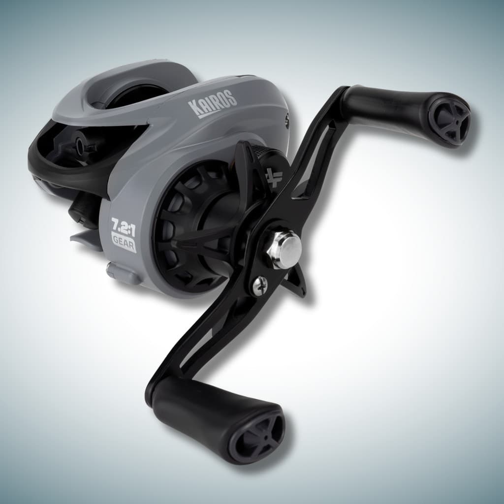 Carretilha Albatroz Kairos 6 Rolamentos Drag 9kg - Cinza Pesqueiro