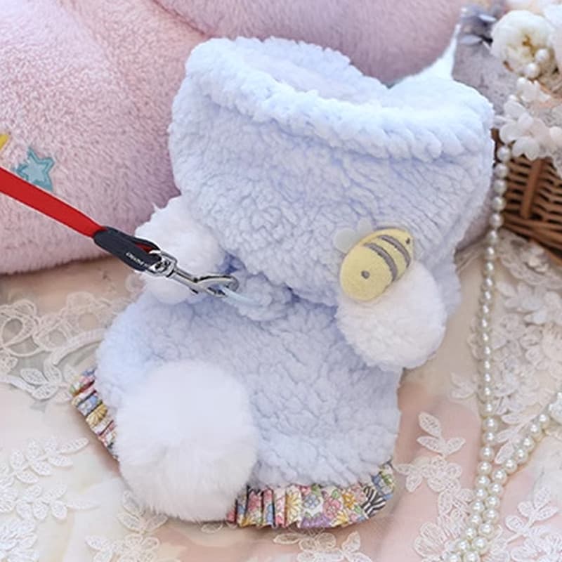 Roupas para cães outono inverno roupas grossas acolchoadas de algodão bonito colete de lã coberto de barriga cães pequen