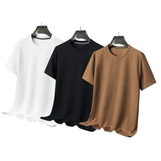 Kit 3 Camiseta Feminina Básica T-shirt Gola Redonda 100% Algodão Promoção