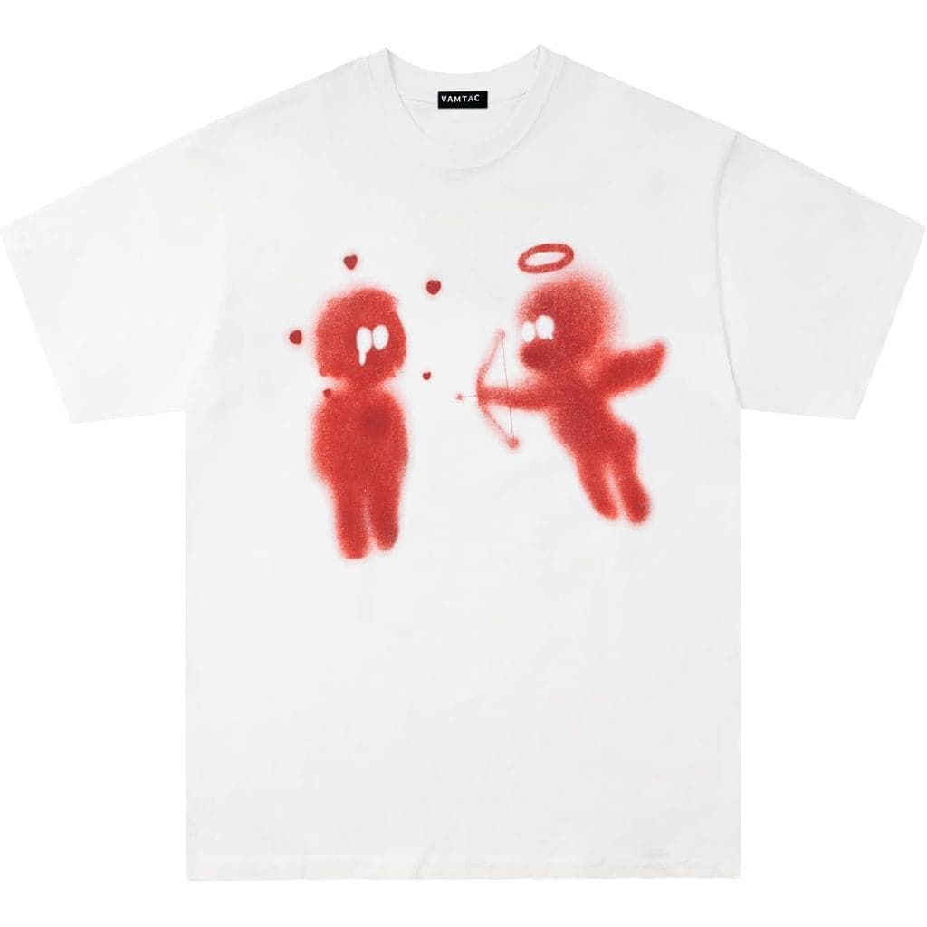Camiseta Y2k Cupid’s Love Arrow Streetwear Unissex Estampa Alta qualidade Envio Imediato Promoção