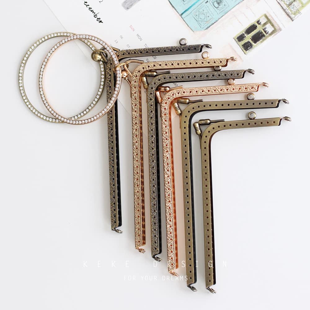 Cacau Cacau Cacau|Vários tipos de saco de telefone móvel em forma de L boca tecido de ouro artesanal DIY boca saco de ou