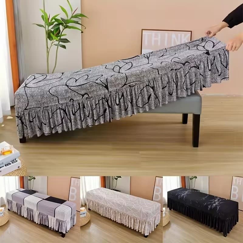 1 Pçs Impressão Piano Banco Capa De Almofada Retângulo Fezes Capas Para Sala Estar Quarto