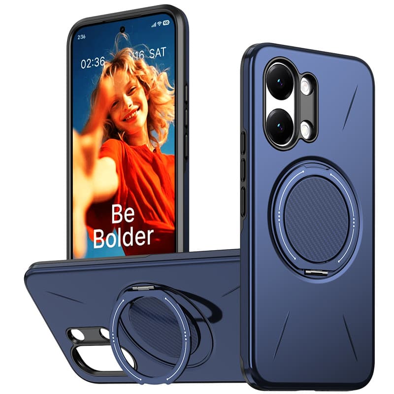 Para Xiaomi POCO X8 Pro Max , Redmi Turbo 5 Caso ELVEV Duro PC Volta Anti-Queda Capa De Telefone Com Suporte