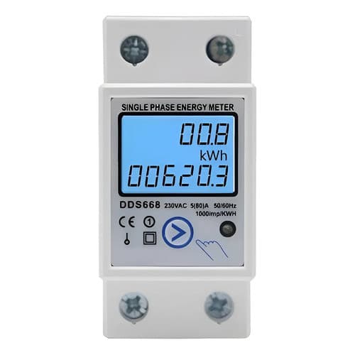 Medidor De Energia Digital 6 Funções Com Reset 220v 80a 220v