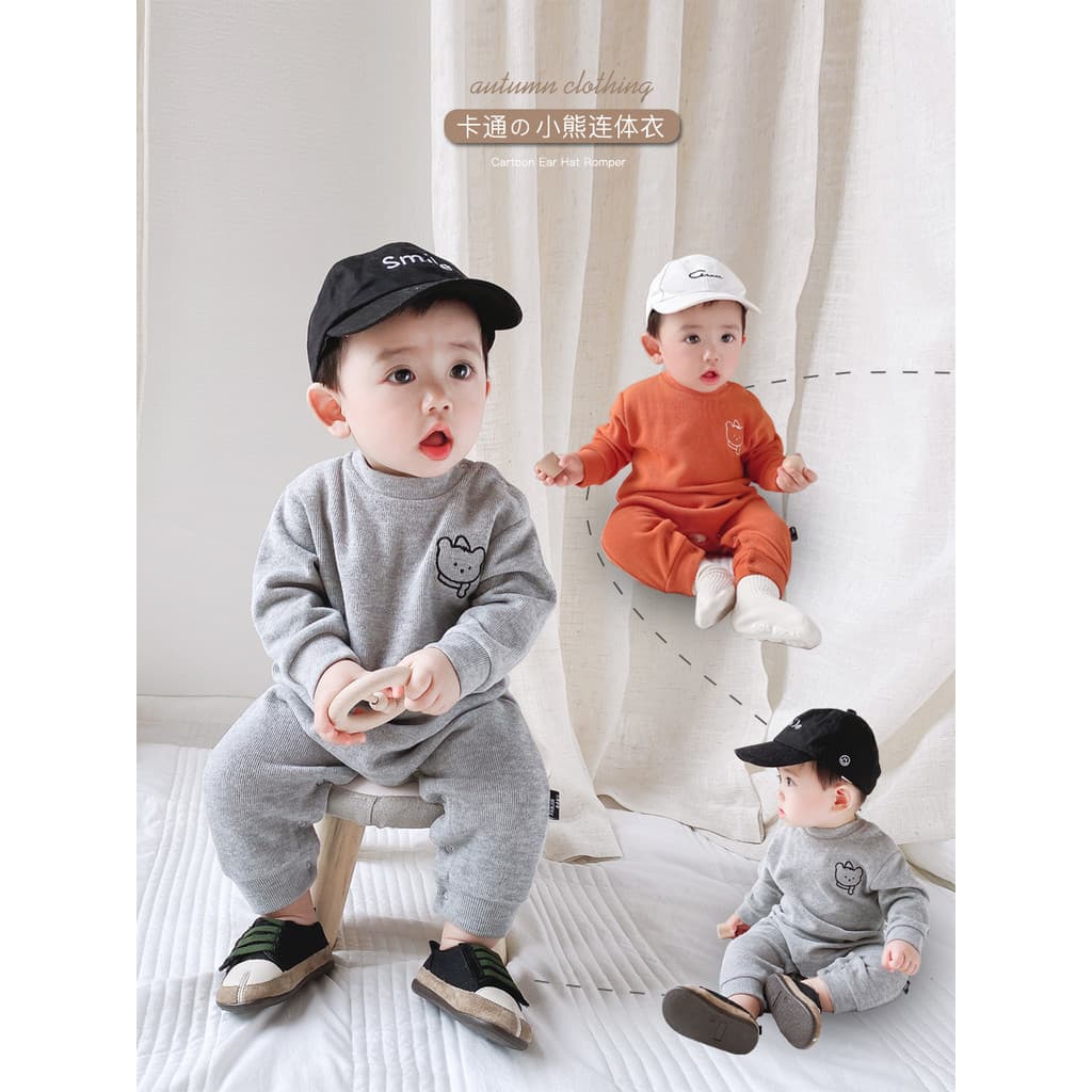 Macacão de bebê macacão de bebê meninos de manga comprida macacão recém-nascido meninas macacão na moda primavera outono