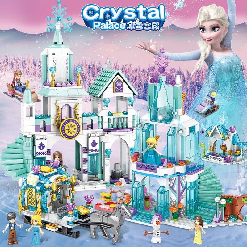 524 Peças Blocos de Montar Castelo da Princesa - Brinquedo Educativo Infantil, Presente para Meninas Estoque Pronto